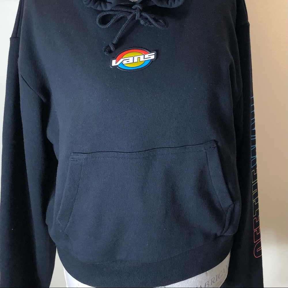 Vans Black Oval Teen Hoodie Sz M - Picture 4 of 10
